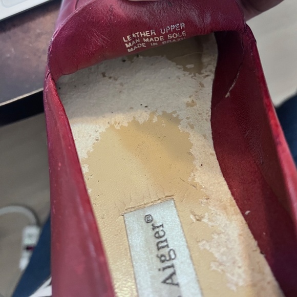 ✨Vintage Etienne Aigner Burgundy Red Leather Loafers - Size  9. ✨ - Picture 12 of 12
